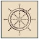 image 4 of Ship wheel (Picutre Frame) Brown | Oak | XS