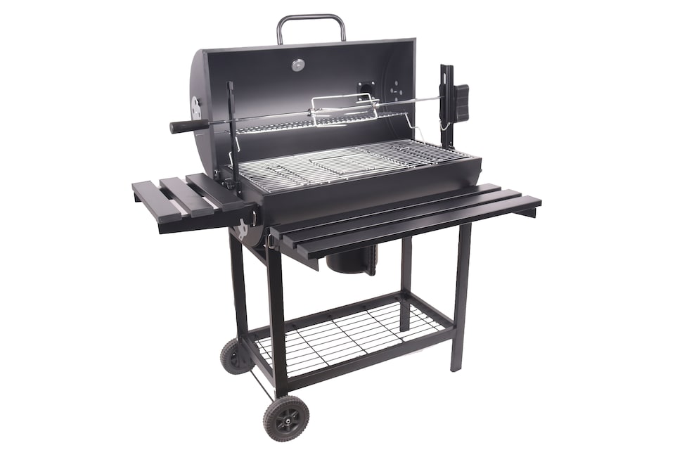 image 1 of Groundlevel XXL Deluxe Family BBQ Versatile Charcoal Grill Barbeque With Automated Rotisserie