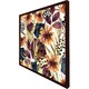 image 3 of Autumn geometric flowers (Picture Frame) Brown | Oak | S