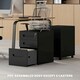 image 8 of Vinsetto Lockable Mobile Filing Cabinet w/ 3 Drawers 39 x 48 x 60 cm White 