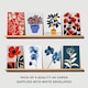 image 2 of Floral Greeting Art Cards Classic Garden Flower Artwork Set