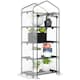 image 1 of Outsunny Portable 4-Tier Mini Greenhouse Plant Grow House Shed w Clear Cover