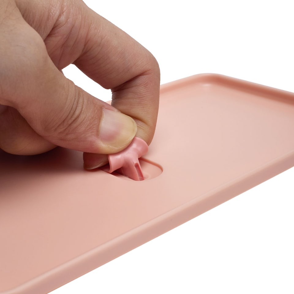 image 1 of Living and Home Dual-Layer Plastic Bento Lunch Box with Cutlery | Pink