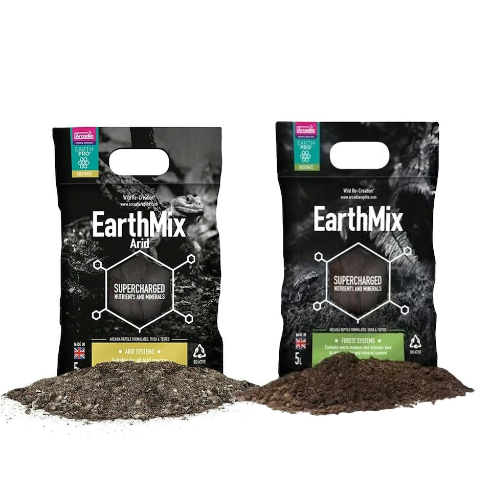image 1 of Arcadia EarthMix & EarthMix Arid Reptile Bio Active Soil Substrate 5L N/A | Arcadia Earth Mix 5L