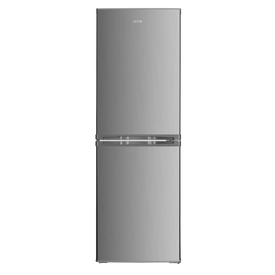 image 1 of HYE 50-50 Freestanding Fridge Freezer, 142 Litre, 48cm, Silver - RF01FF142S01