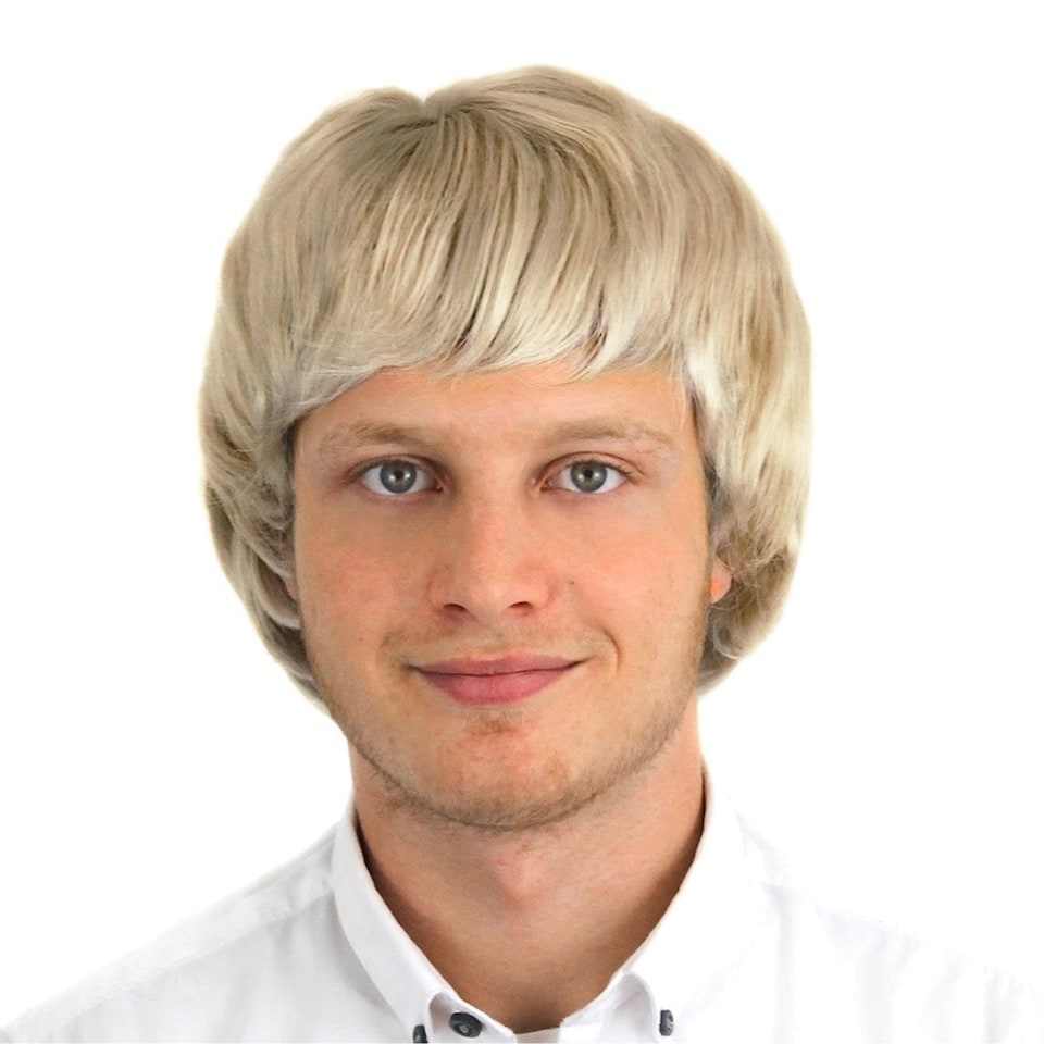 image 1 of Pack of 1 Short Male Wig - Blonde Cream | One Size