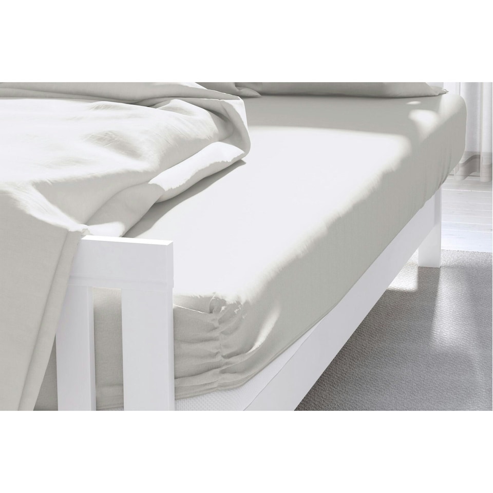 image 1 of Belledorm Divan Extra Deep Fitted Sheet - White - Double