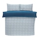 image 1 of Pebbles Polyester Duvet Cover Set with Pillowcase Blue | Single