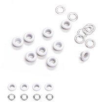 5mm Brass Eyelets with Washers for Arts & DIY Projects - 100 Pcs