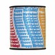 image 1 of White Happy Birthday Printed Curling Ribbon - 75 yd / 68.5m