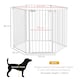 image 4 of PawHut 2 in 1 Dog Pen, Safety Pet Gate, 6 Panels, for Medium Dogs, 90Hcm - White
