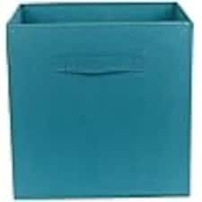 4 Pcs Foldable Fabric Cube Storage Boxes Collapsible Folding Box | Blue | Storm Blue | 4