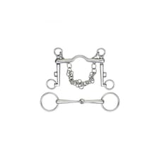 Shires Ported Horse Weymouth Set - Silver - 5in