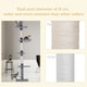 image 8 of PawHut Floor to Ceiling Cat Tree 5-Tier Climbing Tower Scratching Post Grey
