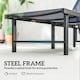 image 5 of Outsunny Sun Loungers Set of 2, 5-Level Reclining Sunbeds, Dark Blue | Black | Dark Blue | One Size