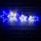image 1 of 1.2m LED Rope Light 7 Star Silhouette Christmas Decoration in Cool White & Blue