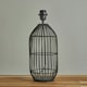 image 2 of ValueLights Contemporary Large Matt Black Rattan Cylinder Table Lamp Base