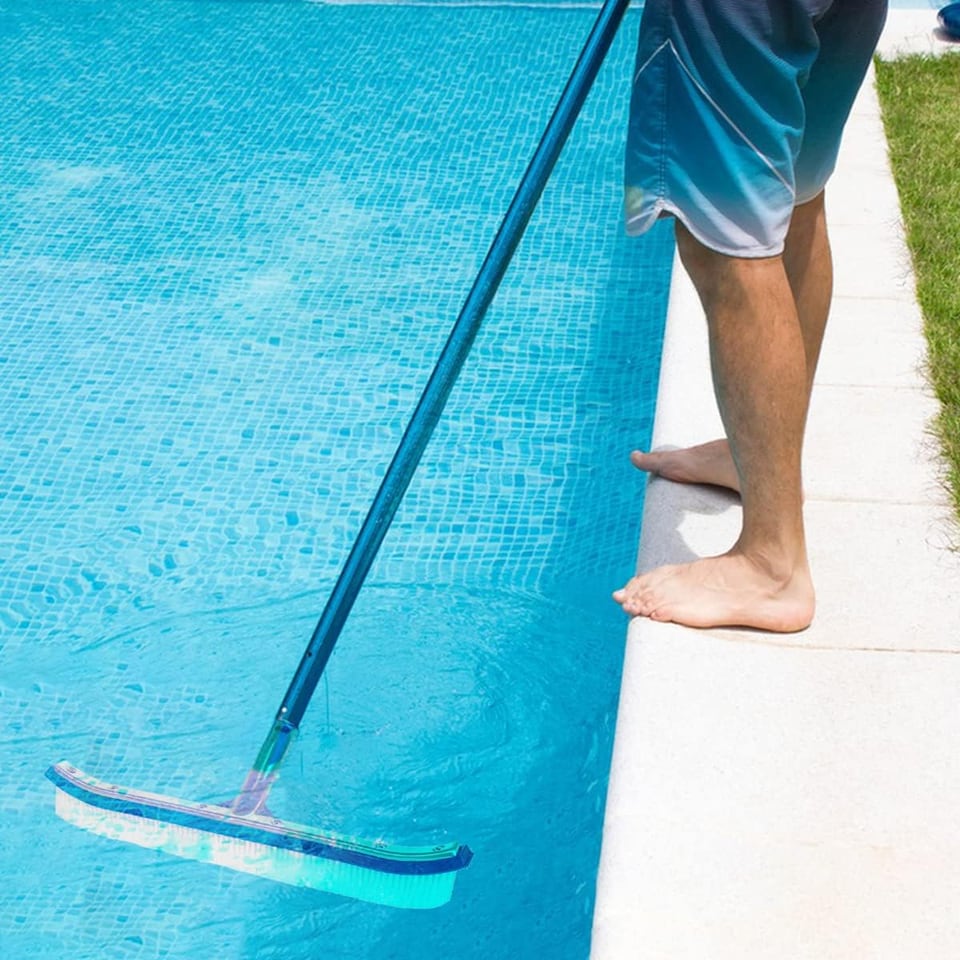 image 1 of Deep Blue Pro 36-Inch Plastic Aluminum Back Pool Brush