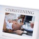 image 4 of Silver Christening 4x6 Picture Frame for Wall or Table Use