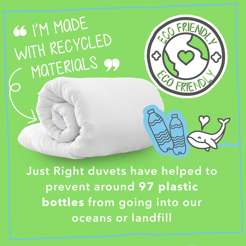 image 1 of Snug Just Right 10.5 Tog Duvet | White | King