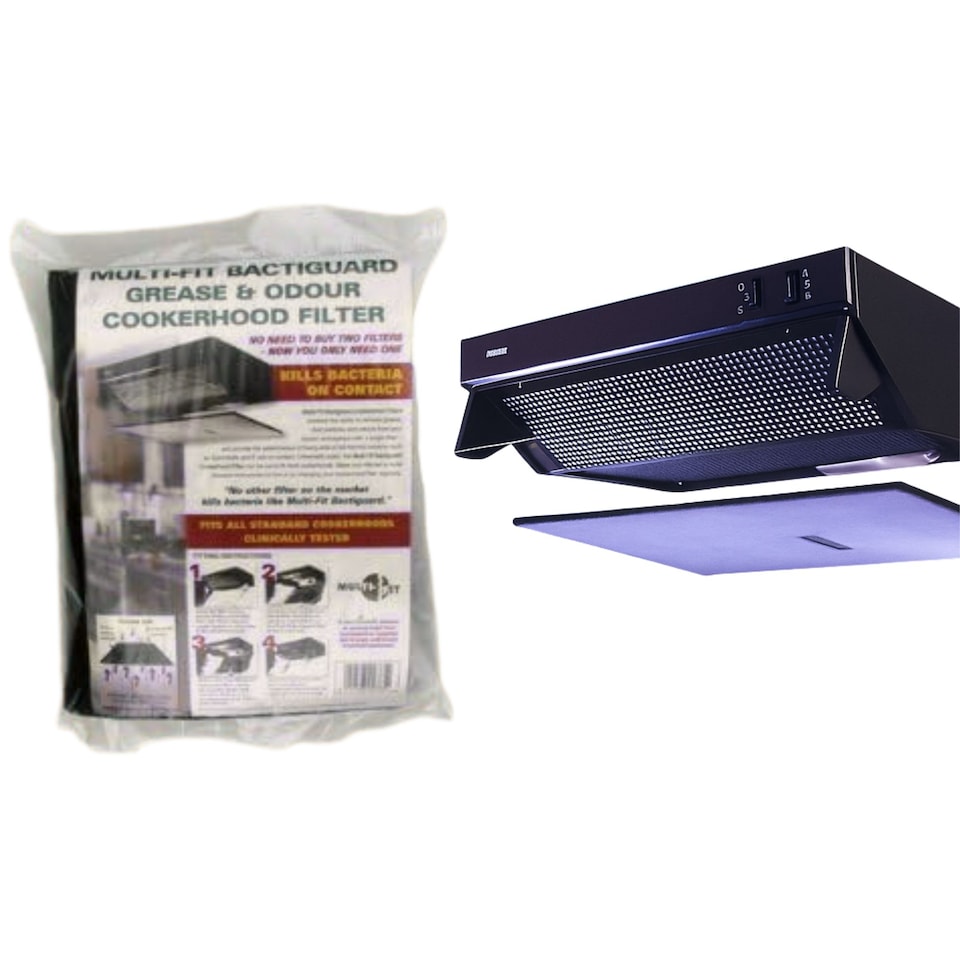 image 1 of Multi-Fit Bactiguard Cooker Hood Filter