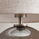 image 5 of Lola - Smoke Mirror Dimpled Glass 43cm Table Lamp