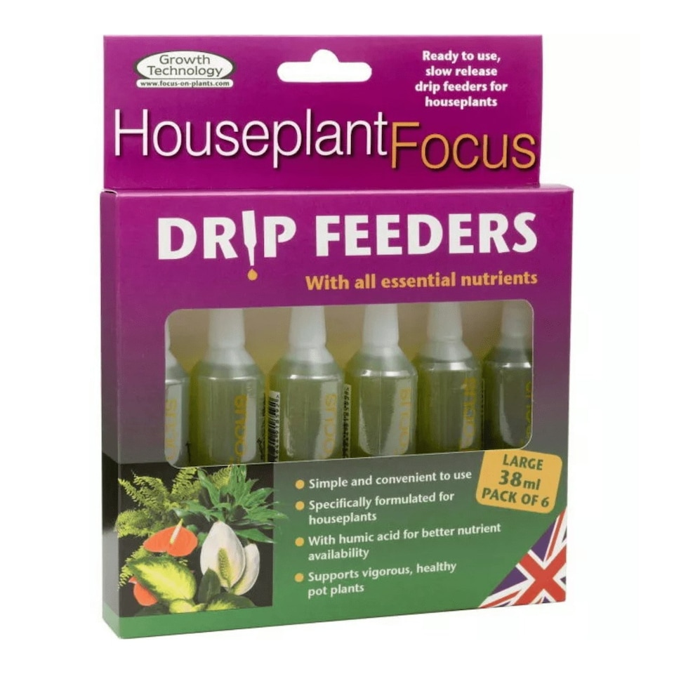 image 1 of Houseplant Focus Drip Feeder 38ml House Plant Drip Feeders