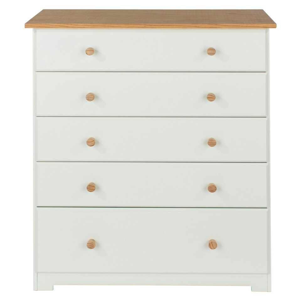 image 1 of Colorado, 5 Drawer Chest White