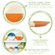 image 2 of Nicola Spring Ceramic Dipped Flecked Dinner Plates - 20.5cm - Burnt Orange - Pack of 4 Orange