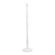 image 3 of ValueLights Victoria White Wood Traditional Stem Floor Lamp Base | White