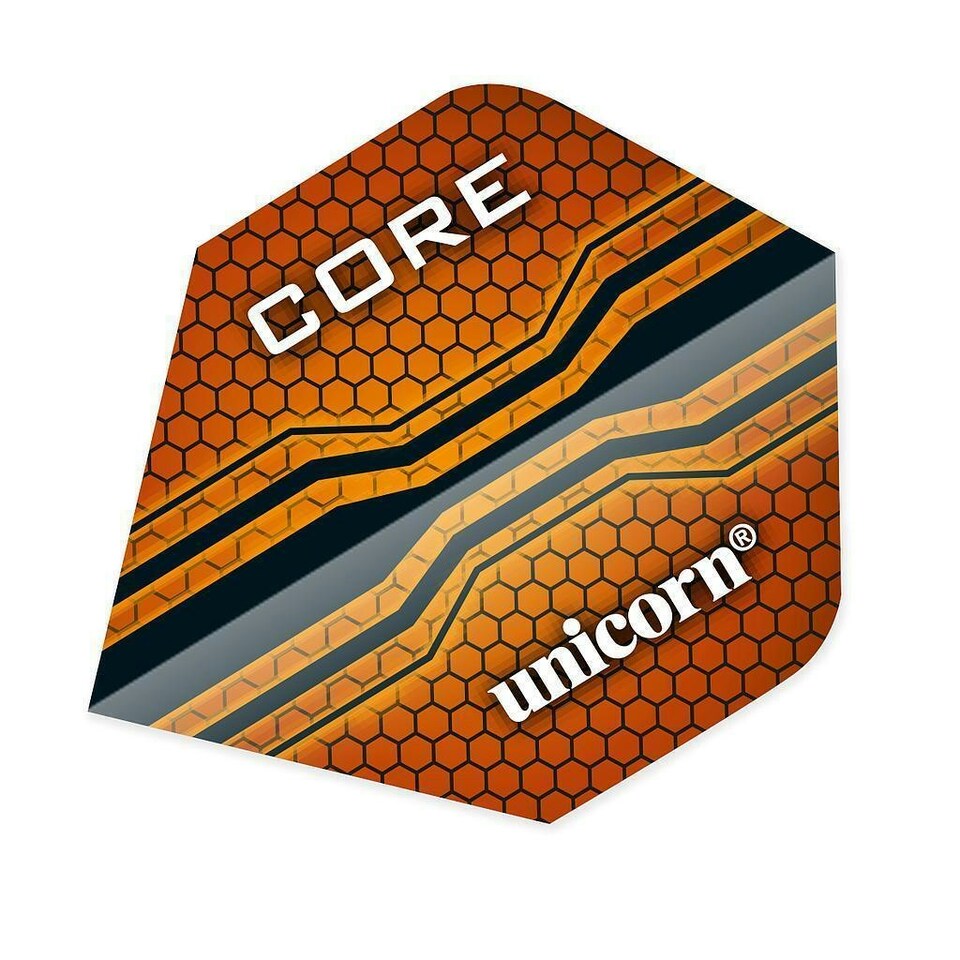 Unicorn Core .75 Plus Dart Flights - Orange - One Size
