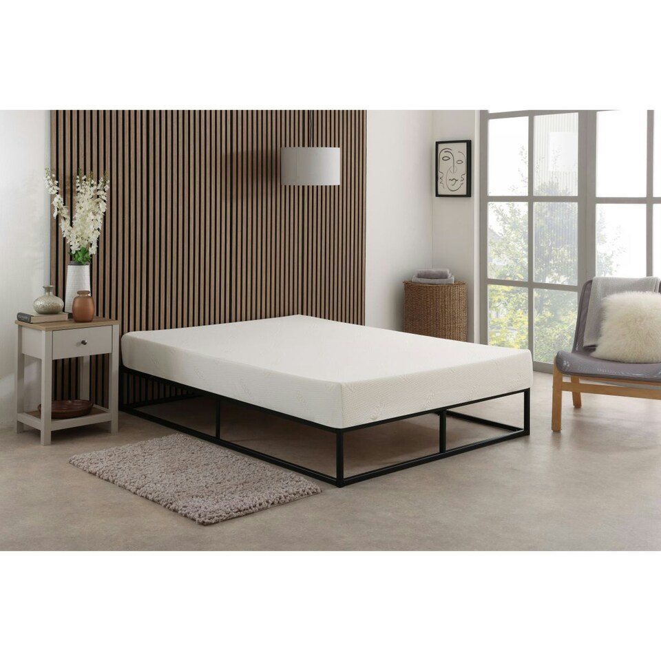 image 1 of CoolMax All Foam Memory Foam Mattress - 6" Deep, Temperature-Regulating Comfort White | King