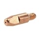 image 4 of 2 shroud & 10 x 1.0mm Round Contact Tips MIG Welding Binzel Style MB15 Torch