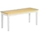 image 1 of HOMCOM Wood Dining Bench Wooden Bench for 2 People, White