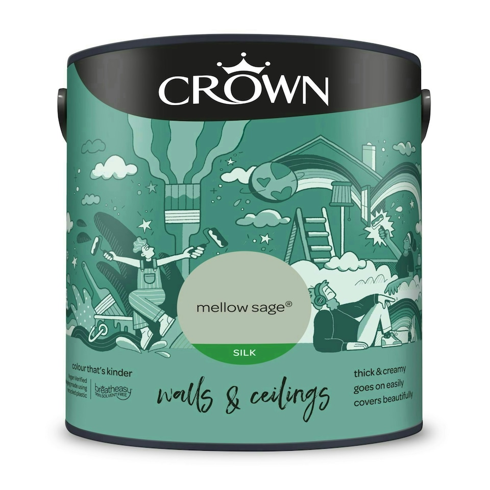 image 1 of Crown Silk Emulsion Mellow Sage 5L