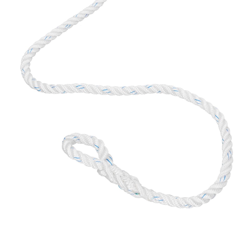 image 1 of Single Spliced Polyester Mooring Line 10mm x 10m Boat Dock Line Rope Warp