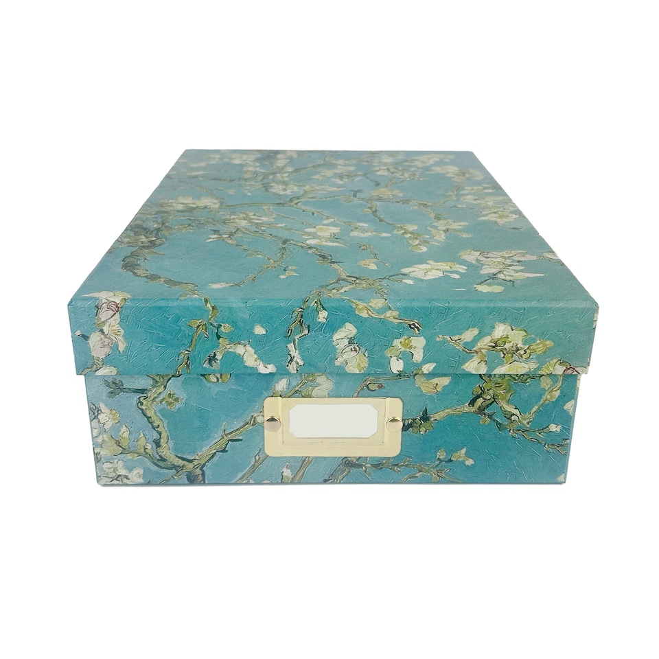 image 1 of Almond Blossom Storage Box,  A4 Size,  33 x 23.7 x 10 cm, Van Gogh Design