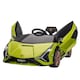 image 1 of HOMCOM Lamborghini Sian Licensed 12V Electric Car for Kids 2 Motors Toy Car with Remote Control Music Lights MP3 for 3-5 Years Green