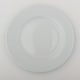 image 2 of Glim Glam Dessert Plates Set 7.5” Porcelain White 4pc Set Rim White