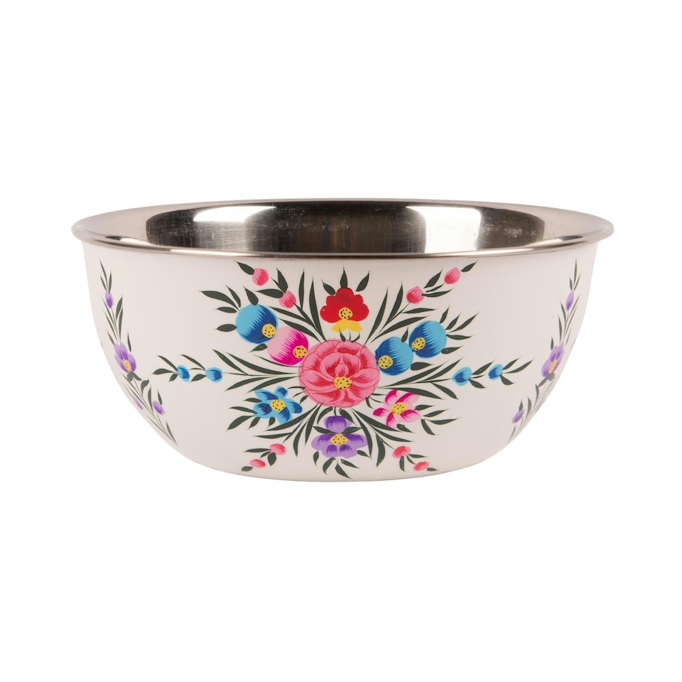 image 1 of BillyCan Picnic Bowl - 21.5cm  - Cotton Pansy White
