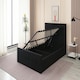image 4 of Ottoman Storage Bed black 4ft small double velvet cushioned bedroom