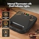 image 3 of Vonshef Waffle Maker Large 4 Slices, Non-Stick Plates, 1400W