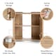 image 7 of VonHaus Chester Under Sink Bathroom Cabinet in Oak Effect