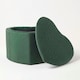 image 4 of Homescapes Arundel Heart-Shaped Velvet Footstool with Storage, Emerald