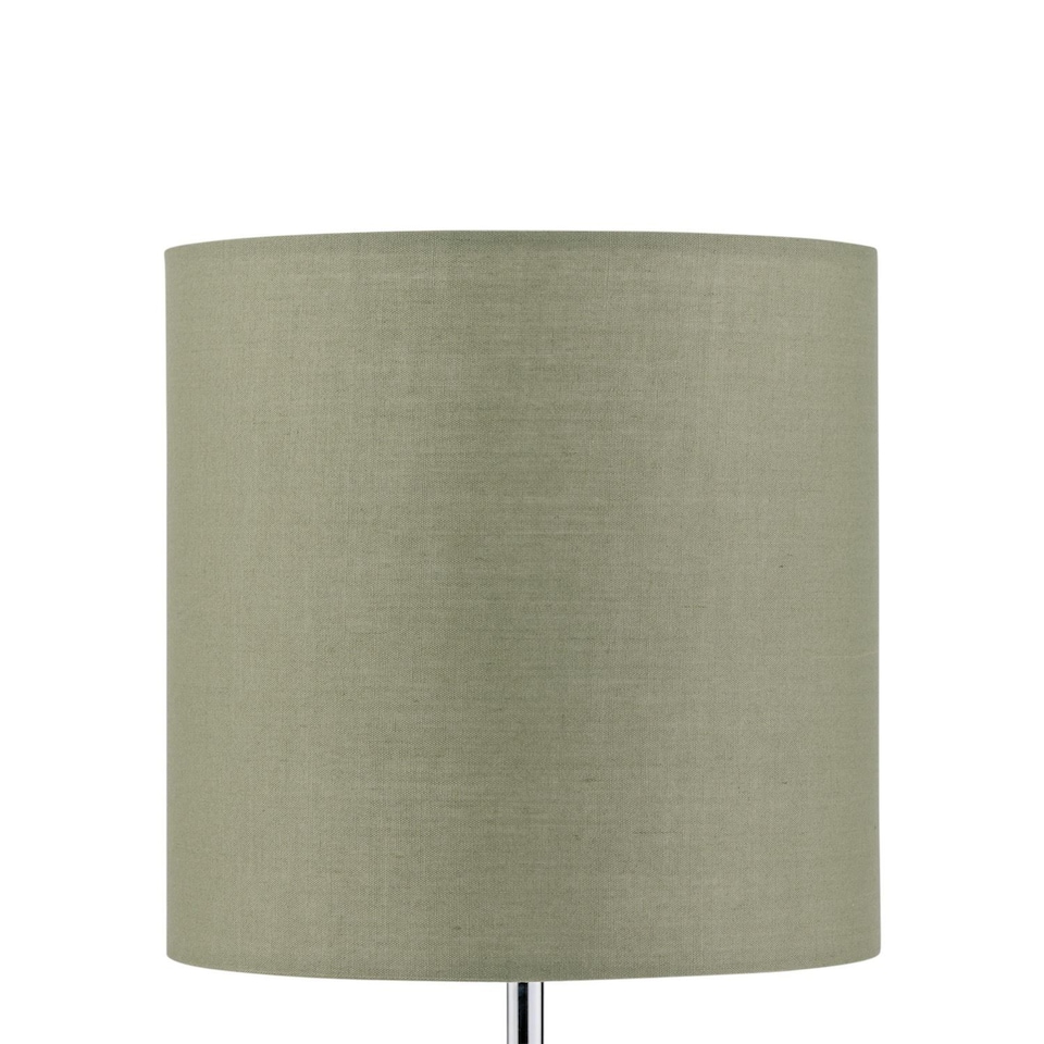 image 1 of Set of 2 Sage Green Textured Cotton 17cm Table Lamp Shades | Green | Small | 2