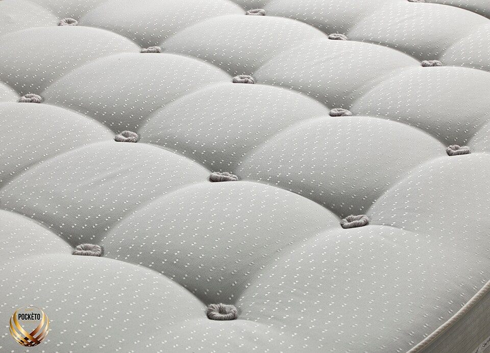 image 1 of Sareer Pocketo 1500 Pocket Sprung Cool Blue Memory Foam Mattress 5FT | White | King