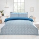 image 2 of Pebbles Polyester Duvet Cover Set with Pillowcase Blue | Single