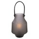 image 1 of Hestia Battery Operated Portable Lantern Frosted Grey