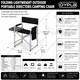 image 7 of Folding Lightweight Outdoor Portable Directors Camping Chair | Black