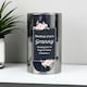 image 3 of Personalised Floral Smoked Glass LED Candle White